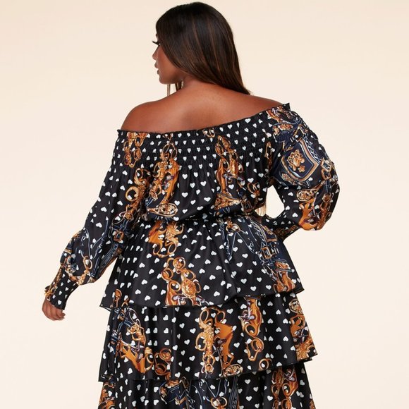 NWT Plus Size Off Shoulder Maxi Dress - Picture 5 of 8